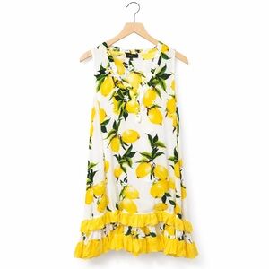 Papillon YELLO Lemon Print Sleeveless Dress